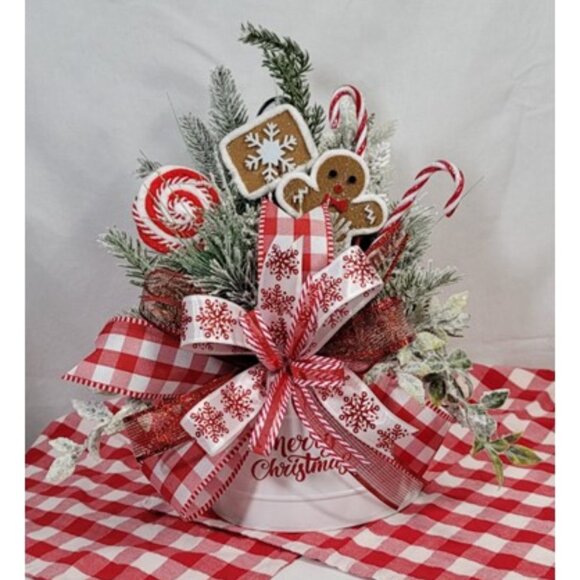 Christmas Table Centerpiece or Wall Hanging,‎ Farmhouse Christmas Gingerbread #2 - Picture 6 of 9